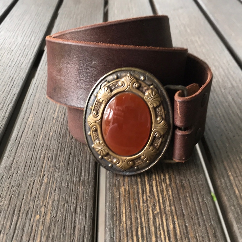 Beth Frank leather belt NWT
